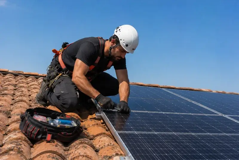 Maintenance et monitoring de panneaux solaires à Saint-Bernard